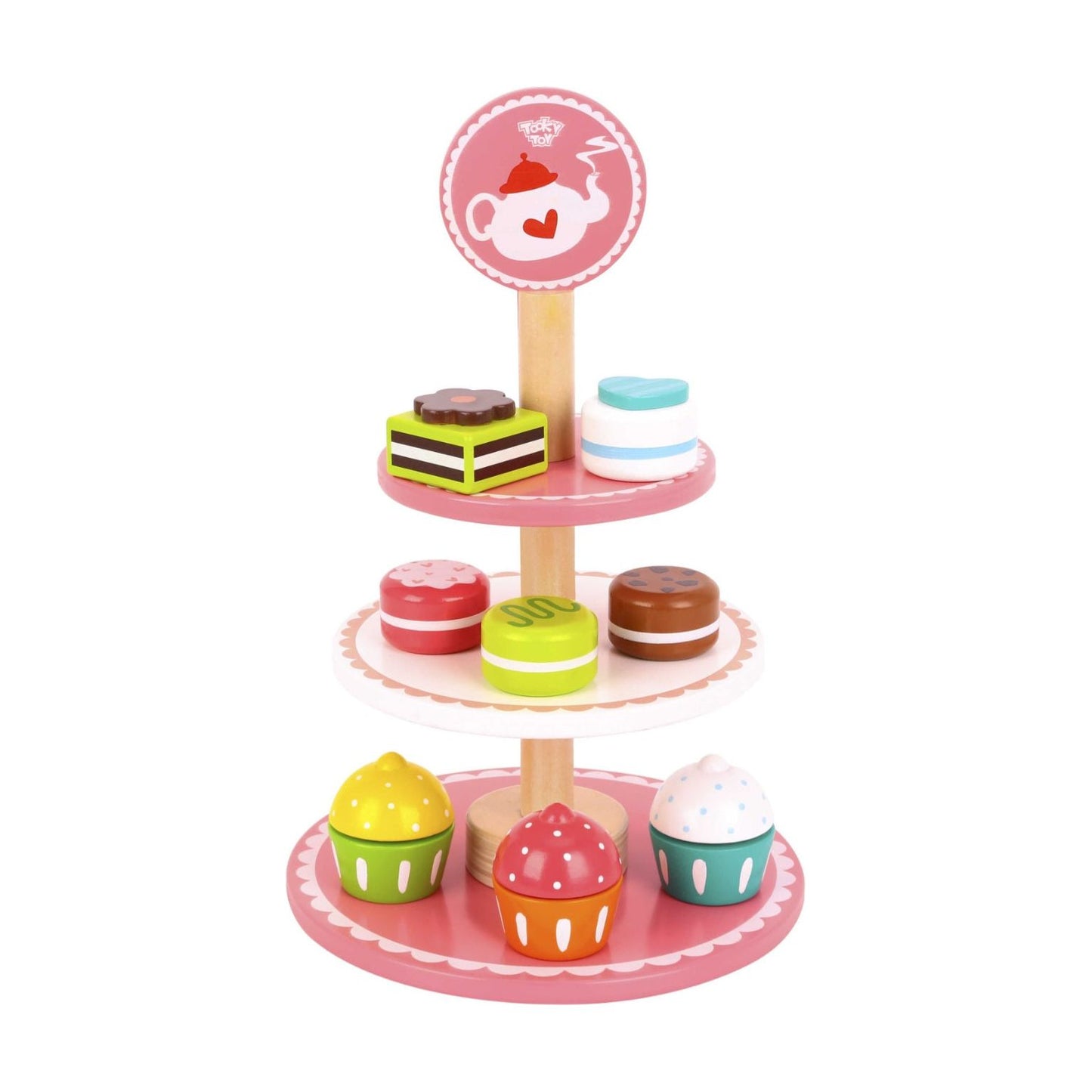 Tooky Toy Wooden Dessert Stand