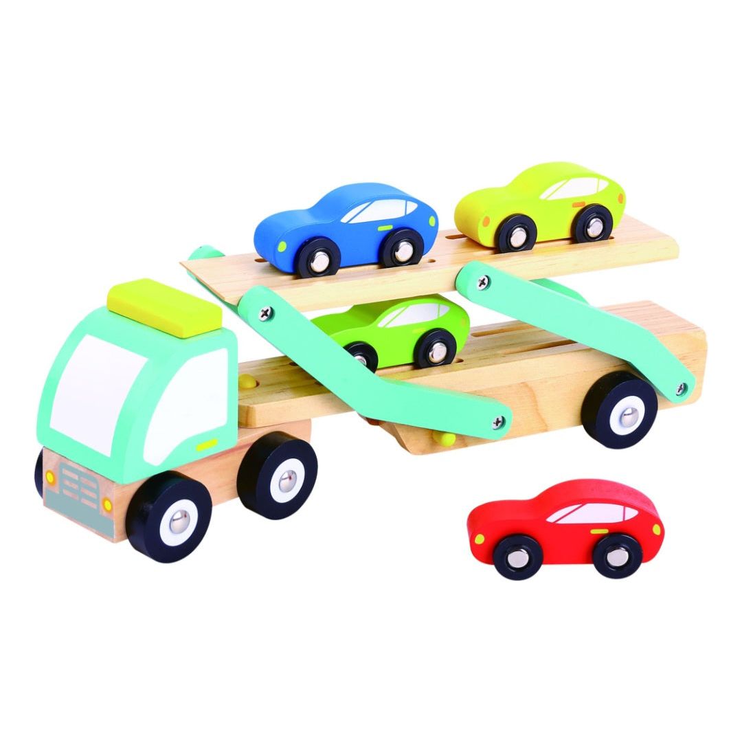 Tooky Toy Wooden Car Carrier