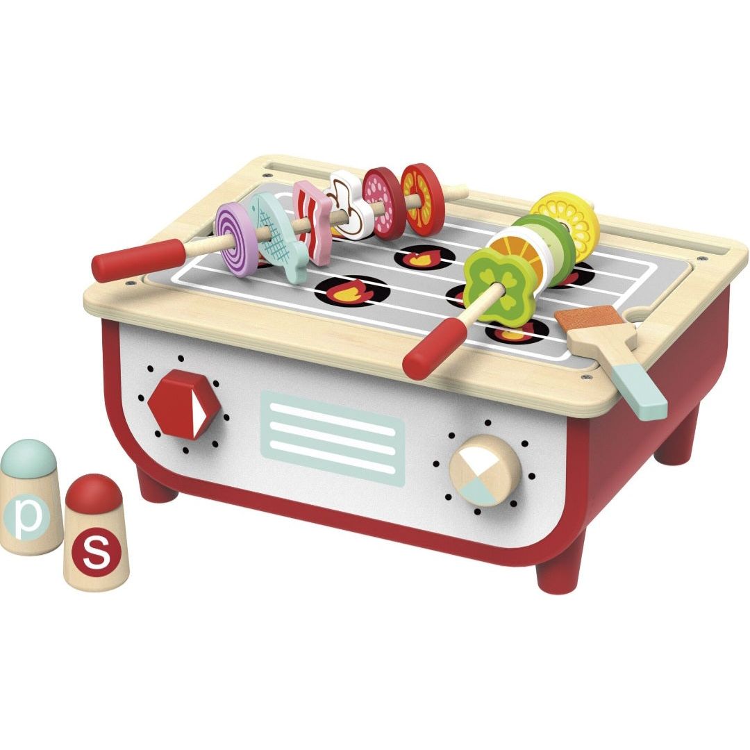 Tooky Toy Wooden Kitchen Set and BBQ