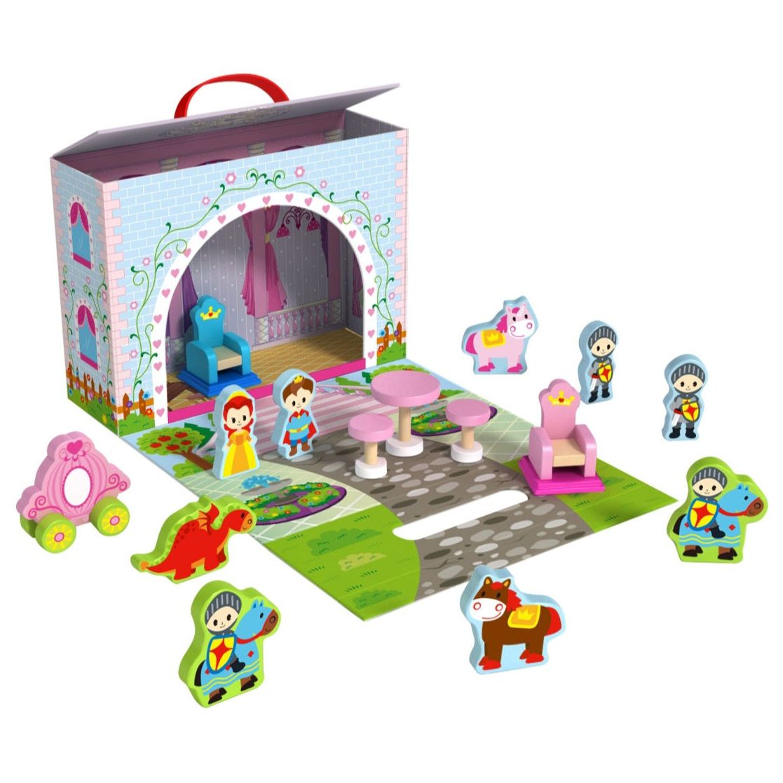 Tooky Toy Wooden Princess Story Box