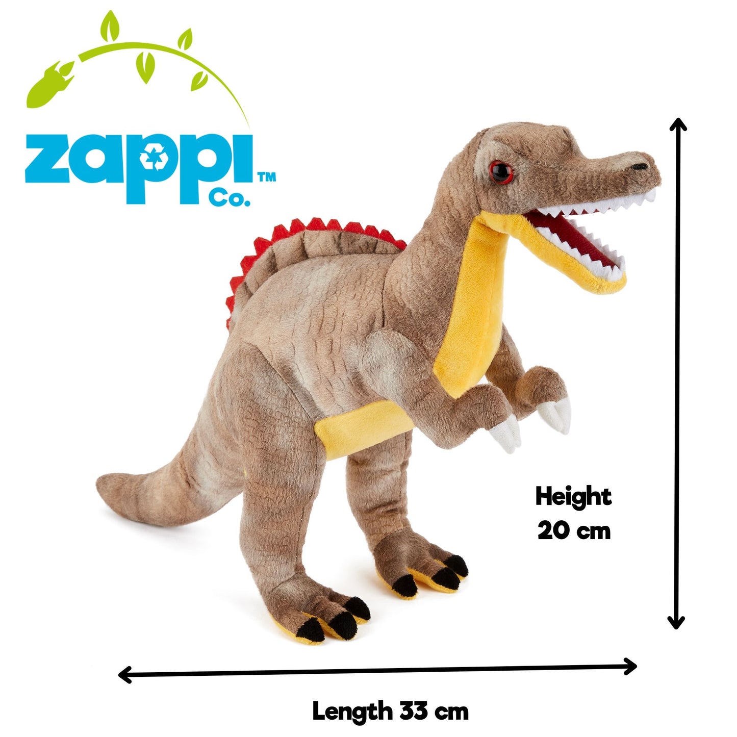 Zappi Spinosaurus Dinosaur 15" ECO Plush Soft Toy