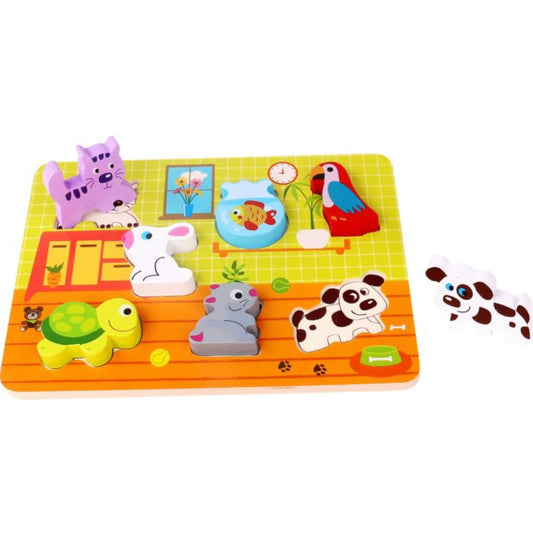 Tooky Toy Wooden chunky puzzle pets