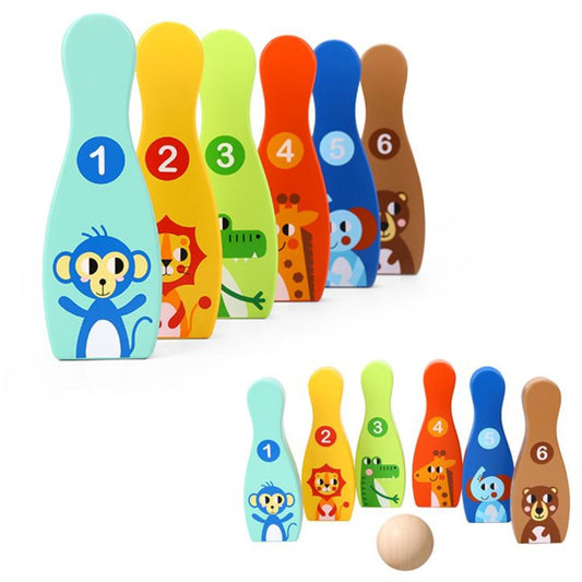 Wooden Bowling Game