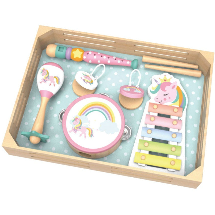 Wooden Musical Instrument Set- Unicorn