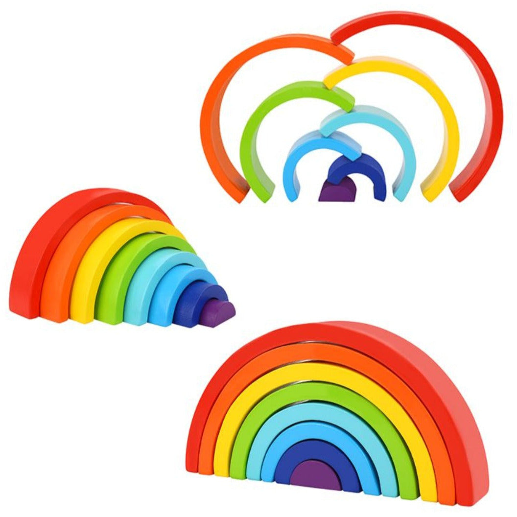 Wooden Rainbow Stacker