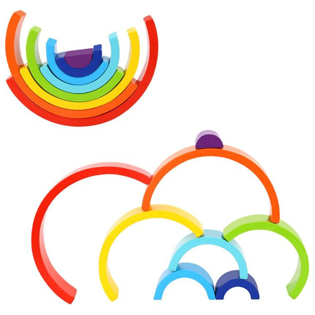 Wooden Rainbow Stacker