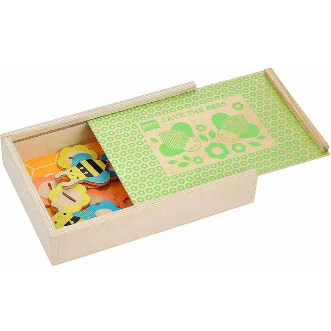 Petit Collage Save the Bees Wooden Game
