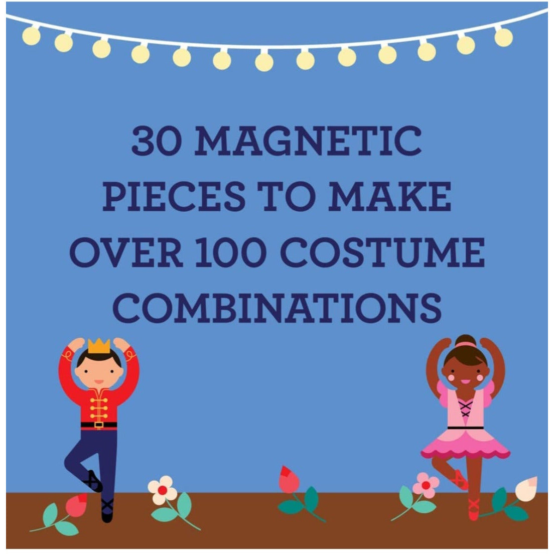 Petit Collage Ballet Dancers Magnetic Dress Up