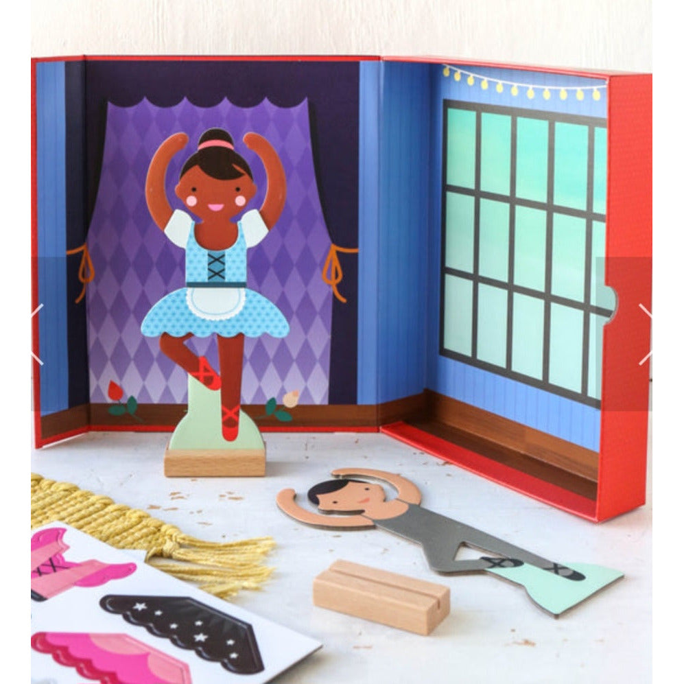 Petit Collage Ballet Dancers Magnetic Dress Up