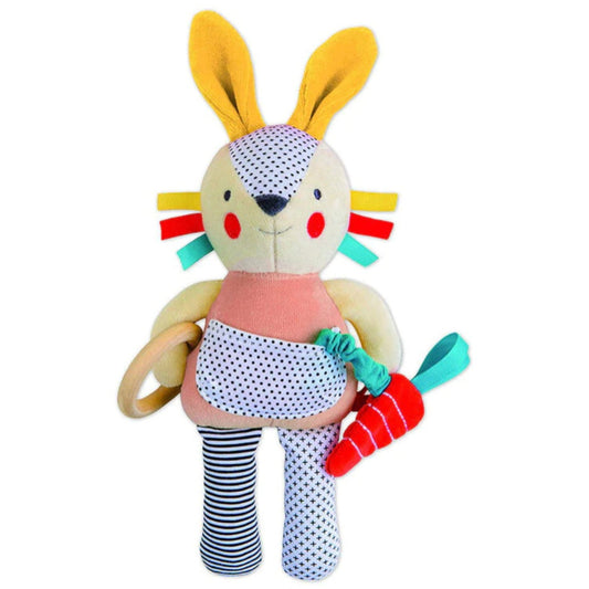 Petit Collage Busy Bunny Organic Activity Toy