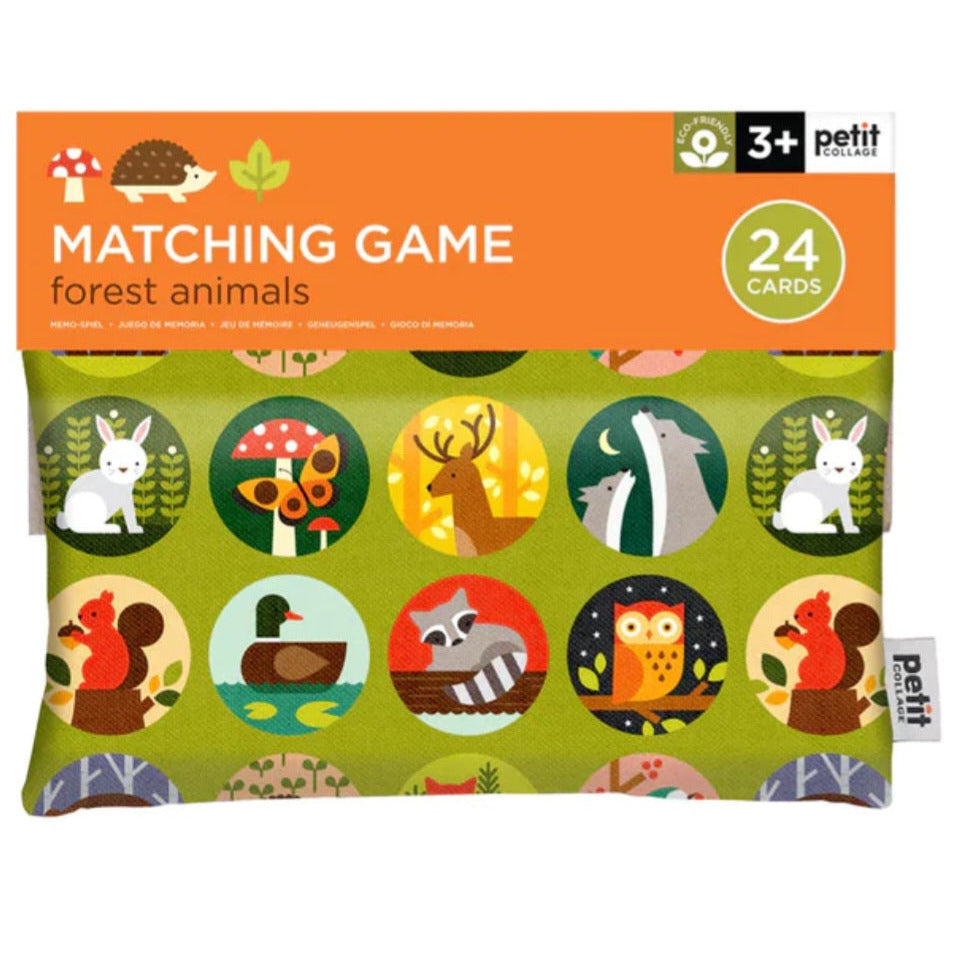 Petit Collage Matching Game. Forest Animals