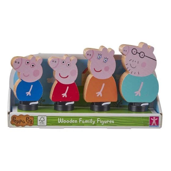 Peppa Pig Wooden Family Figure Set