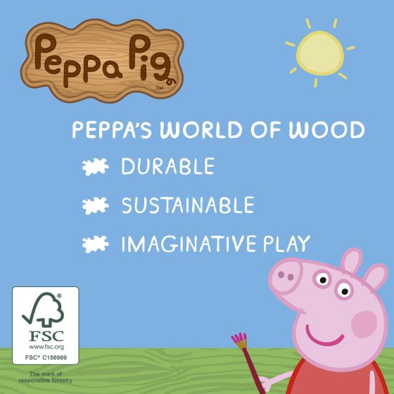 Peppa Pig Wooden Family Figure Set