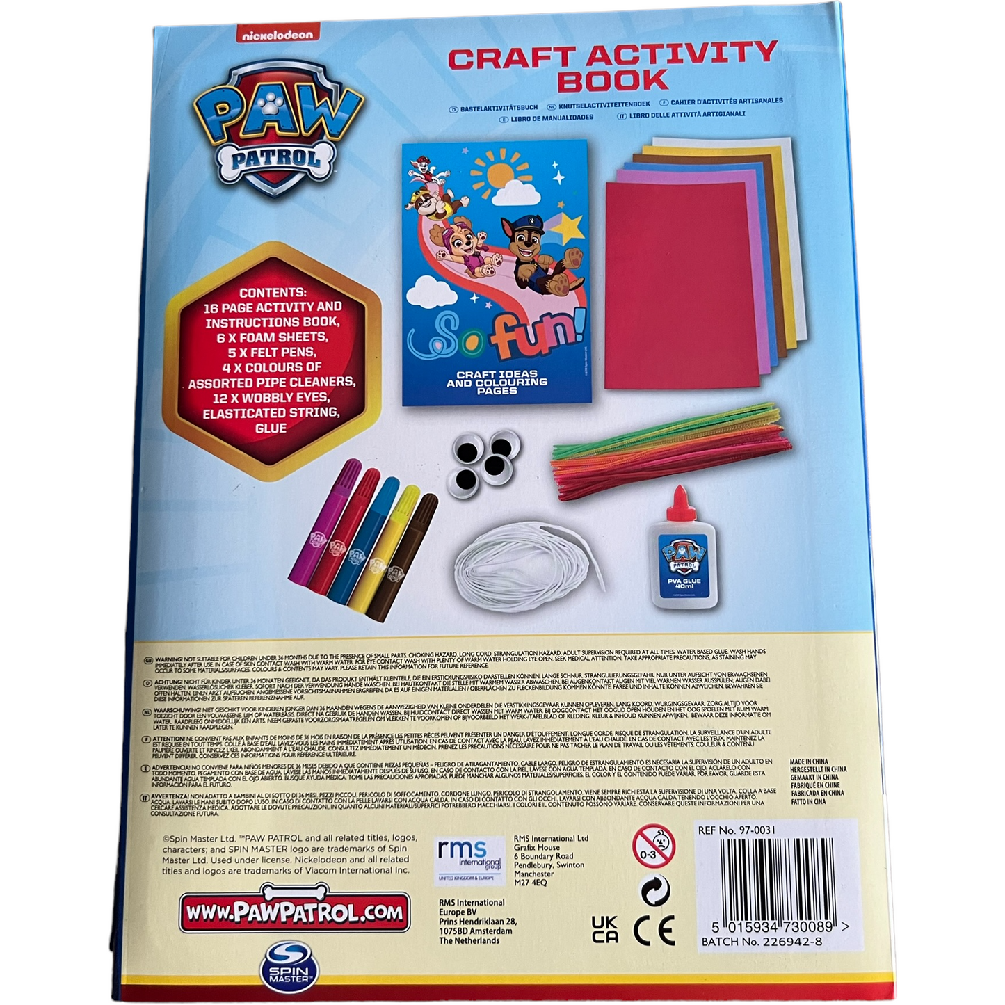 Paw Patrol Craft Activity Book