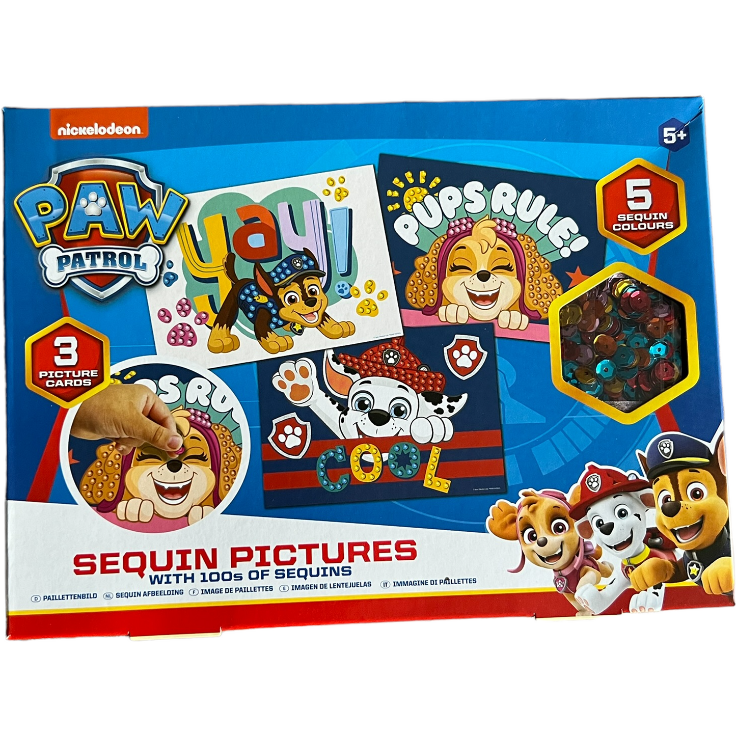 Paw Patrol Sequin Pictures Set